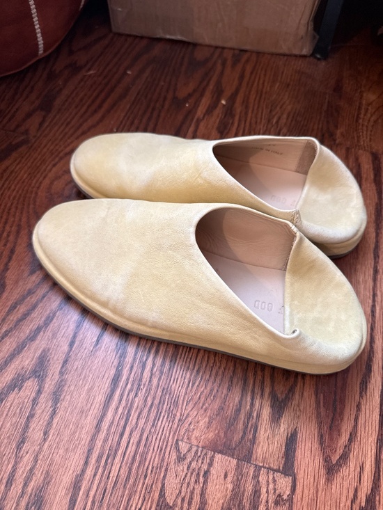 Fear of God leather mule slip on slides main image 3